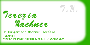 terezia machner business card
