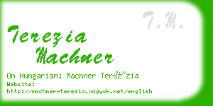 terezia machner business card